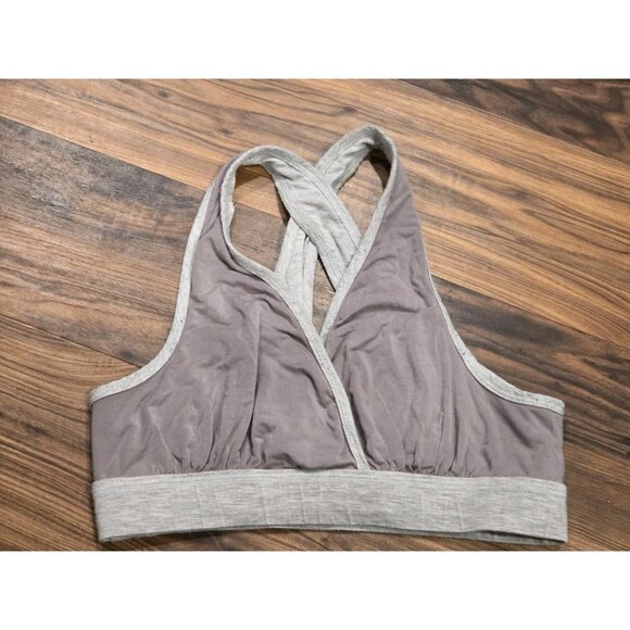 Simple Wishes Reversible Sleep Nursing Bra Sz M Lavender Heather Gray - Picture 6 of 7